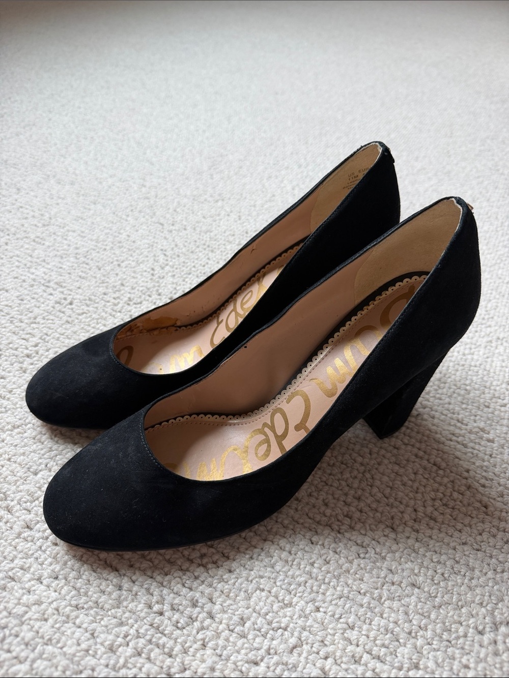 Sam Edelman Stillson Black Suede Pumps - size 11